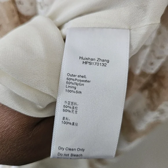 Huishan Zhang Resort 2017 Tan and White Stripe Maxi Dress - Picture 12 of 12